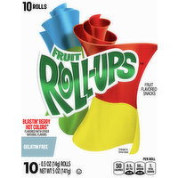 Fruit Roll-Ups Fruit Flavored Snacks, Blastin Berry Hot Colors, 10 Each