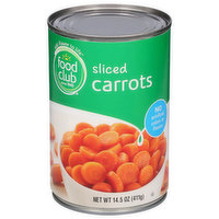 Food Club Carrots, Sliced, 14.5 Ounce