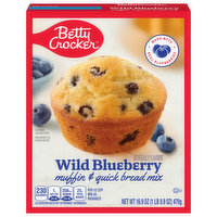 Betty Crocker Muffin & Quick Bread Mix, Wild Blueberry, 16.9 Ounce