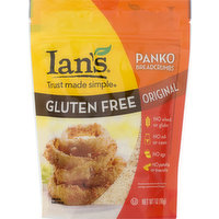 Ians Breadcrumbs, Gluten Free, Original, Panko, 7 Ounce