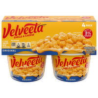 Velveeta Shells & Cheese, Original, 4 Pack, 4 Each