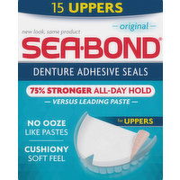 Sea Bond Denture Adhesive Seals, Uppers, Original, 15 Each