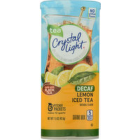 Crystal Light Drink Mix, Lemon Iced Tea, Decaf, 6 Pitcher Packets, 6 Each