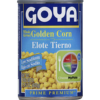 Goya Corn, Golden, Whole Kernel, Low Sodium, 15.25 Ounce