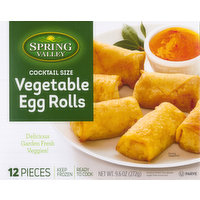 Spring Valley Egg Rolls, Vegetable, Cocktail Size, 12 Each