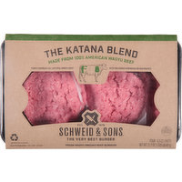 Schweid & Sons Patty, The Katana Blend, 75%/25%, 4 Each