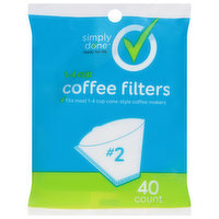 Simply Done Coffee Filters, No. 2, 40 Each