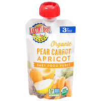 Earth's Best Baby Food Puree, Pear Carrot Apricot, 3 (9+ Months), 3.5 Ounce