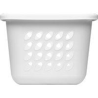Sterilite Laundry Basket, 1.5 Bushel, White, 1 Each