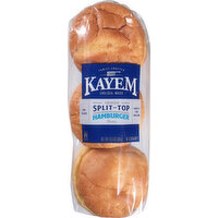 Kayem Hamburger Buns, Premium, Split-Top, Pre-Sliced, 13.5 Ounce