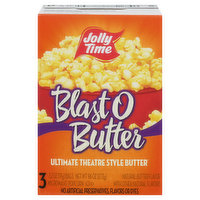 Jolly Time Microwave Popcorn, Ultimate Theatre Style Butter, Blast O Butter, 3 Each