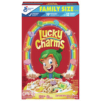 Lucky Charms Cereal, Family Size, 18.6 Ounce