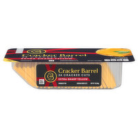 Cracker Barrel Cheese Cuts, Cheddar, Extra Sharp Yellow, 24 Each