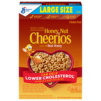 Cheerios Cereal, Honey Nut, Large Size, 15.4 Ounce