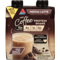 Atkins Protein Shakes, Iced Coffee, Mocha Latte, 4 Each