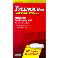 Tylenol Arthritis Pain, 650 mg, Caplets, 100 Each