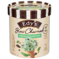 Edy's Ice Cream, Light, Mint Chocolate Chip, 1.5 Quart