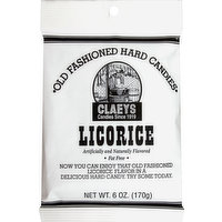 Claeys Hard Candies, Old Fashioned, Licorice, 6 Ounce