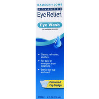 Bausch + Lomb Eye Wash, Advanced, 4 Ounce