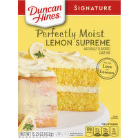 Duncan Hines Cake Mix, Lemon Supreme, Perfectly Moist, 15.25 Ounce