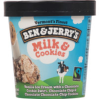Ben & Jerry's Ice Cream, Milk & Cookies, 1 Pint