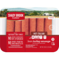 Shady Brook Farms Turkey Sausage, Lean, Hot Italian, 20 Ounce