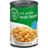 Food Club Cut Golden Wax Beans, 14.5 Ounce