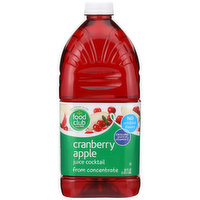 Food Club Cranberry Apple Juice Cocktail From Concentrate, 64 Fluid ounce