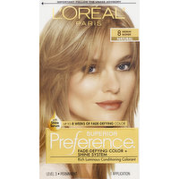 Superior Preference Permanent Haircolor, Natural, Medium Blonde 8, 1 Each