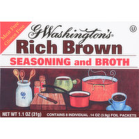 G Washington's Seasoning and Broth, Rich Brown, 8 Each