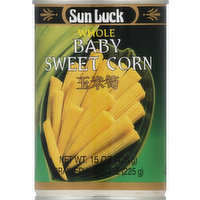 Sun Luck Baby Corn, Sweet, Whole, 15 Ounce