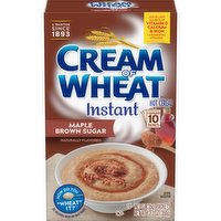 Cream of Wheat Hot Cereal, Maple Brown Sugar, Instant, 10 Each