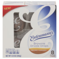 Entenmann's Brownie Drizzle Drops, Creamy Caramel, 8 Each