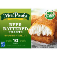 Mrs. Paul's Beer Battered Fillets, 10 Each