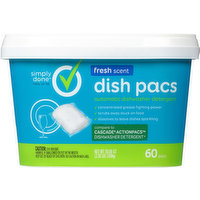 Simply Done Dishwasher Detergent, Automatic, Fresh Scent, Dish Pacs, 60 Each