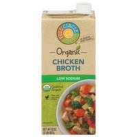 Full Circle Market Broth, Low Sodium, Chicken, 32 Ounce