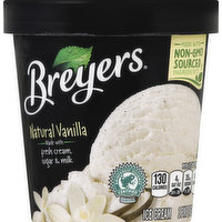 Breyers Ice Cream, Natural Vanilla, 1 Pint