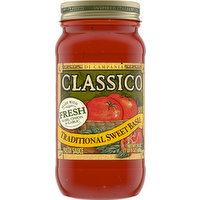 Classico Traditional Sweet Basil Pasta Sauce, 24 Ounce