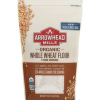 Arrowhead Mills Wheat Flour, Organic, Whole, Stone Ground, 22 Ounce