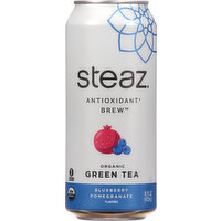 Steaz Green Tea, Blueberry Pomegranate Flavored, 16 Fluid ounce
