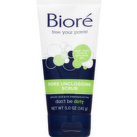 Biore Scrub, Pore Unclogging, 5 Ounce