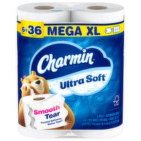 Charmin Bathroom Tissue, Mega XL, 2-Ply, 6 Each