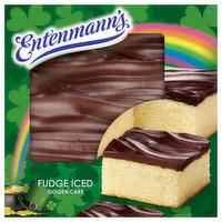 Entenmann's Cake, Fudge Iced Golden, 19 Ounce