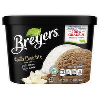 Breyers Ice Cream, Vanilla/Chocolate, 1.5 Pint