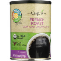 Full Circle Market Dark French Roast 100% Arabica Ground Coffee, 11 Ounce
