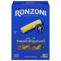 Ronzoni Rigatoni, Small, No. 73, 1 Pound