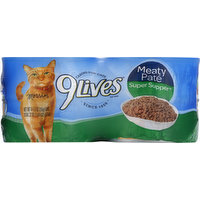9 Lives Cat Food, Meaty Pate, 4 Each