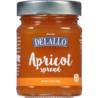 Delallo Spread, Apricot, 10 Ounce