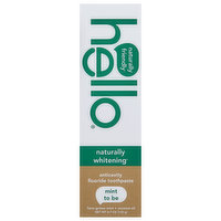 Hello Toothpaste, Anticavity Fluoride, Natural Whitening, Mint to Be, 4.7 Ounce