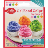 Betty Crocker Food Color, Gel, Neon Colors, 4 Each